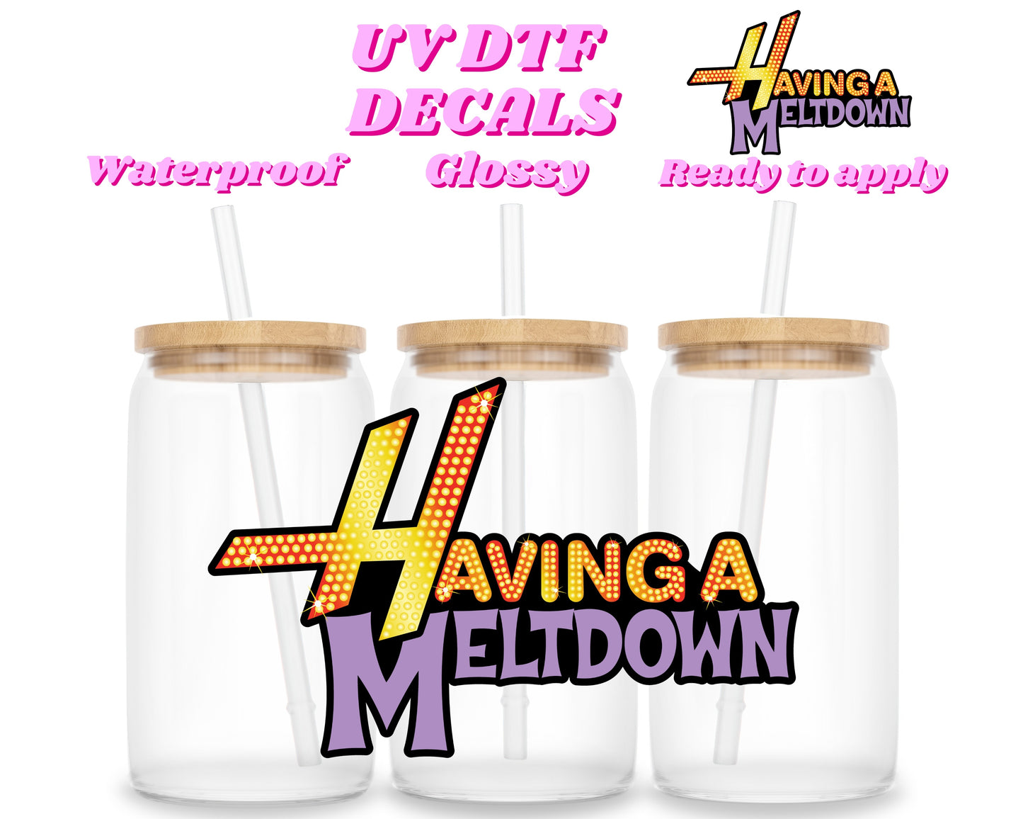 Having a meltdown | UV DTF decal