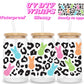 Leopard bunnies | UV DTF glass can wrap