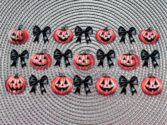 Pumpkins & bows | UV DTF glass can wrap