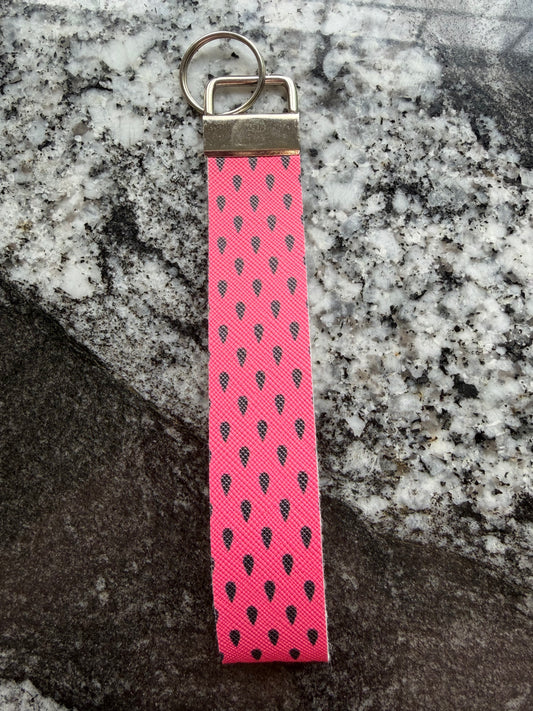 Watermelon seeds | fabric wristlet