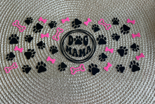 Dog mama | UV DTF 16oz glass can wrap