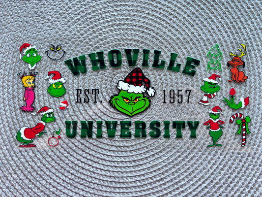 Who university | UV DTF glass can wrap