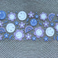 Purple smileys | UV DTF glass can wrap