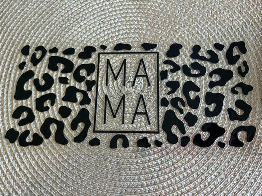 Leopard mama | UV DTF 16oz glass can wrap