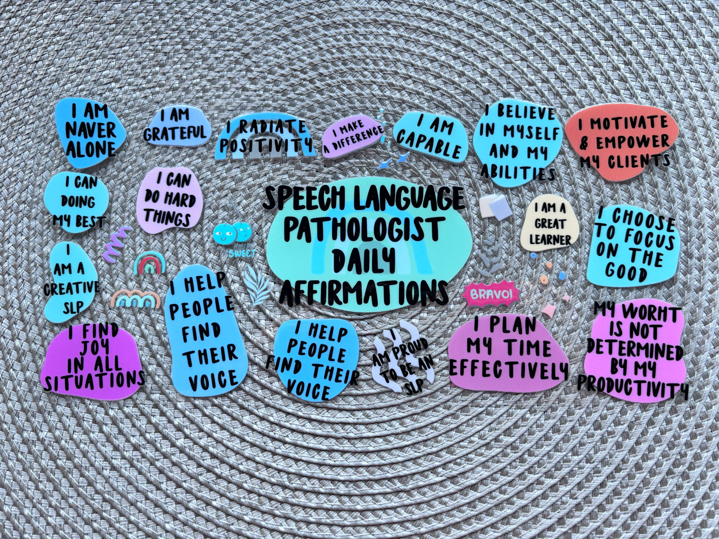 Speech pathologist | UV DTF glass can wrap