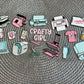 Crafty girl | UV DTF 16oz glass can wrap