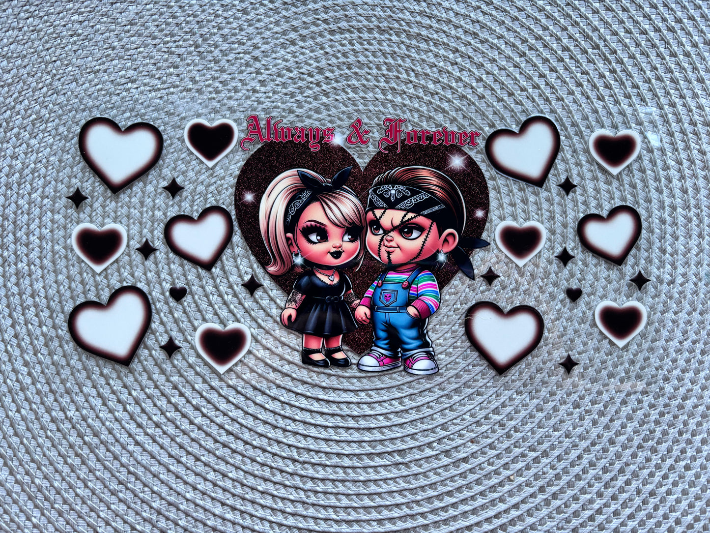 Always & forever | UV DTF glass can wrap