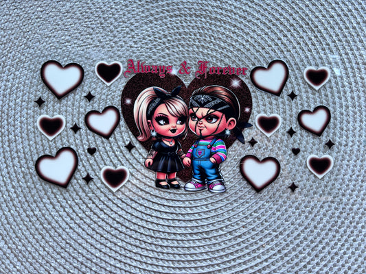 Always & forever | UV DTF glass can wrap