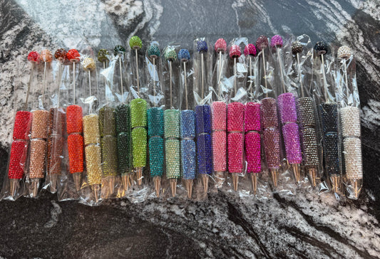 Thick rhinestone pen