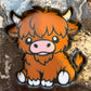 Highland cow trinket tray