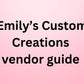 Vendor guide