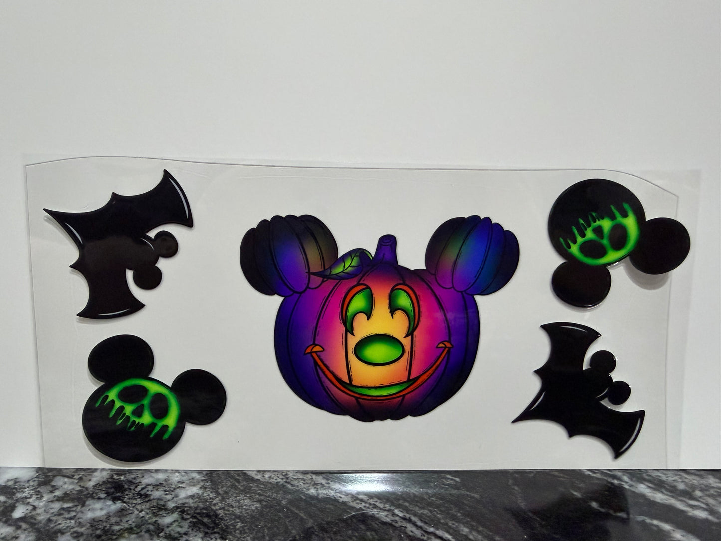Spooky mouse pumpkin | 16oz UV DTF wrap