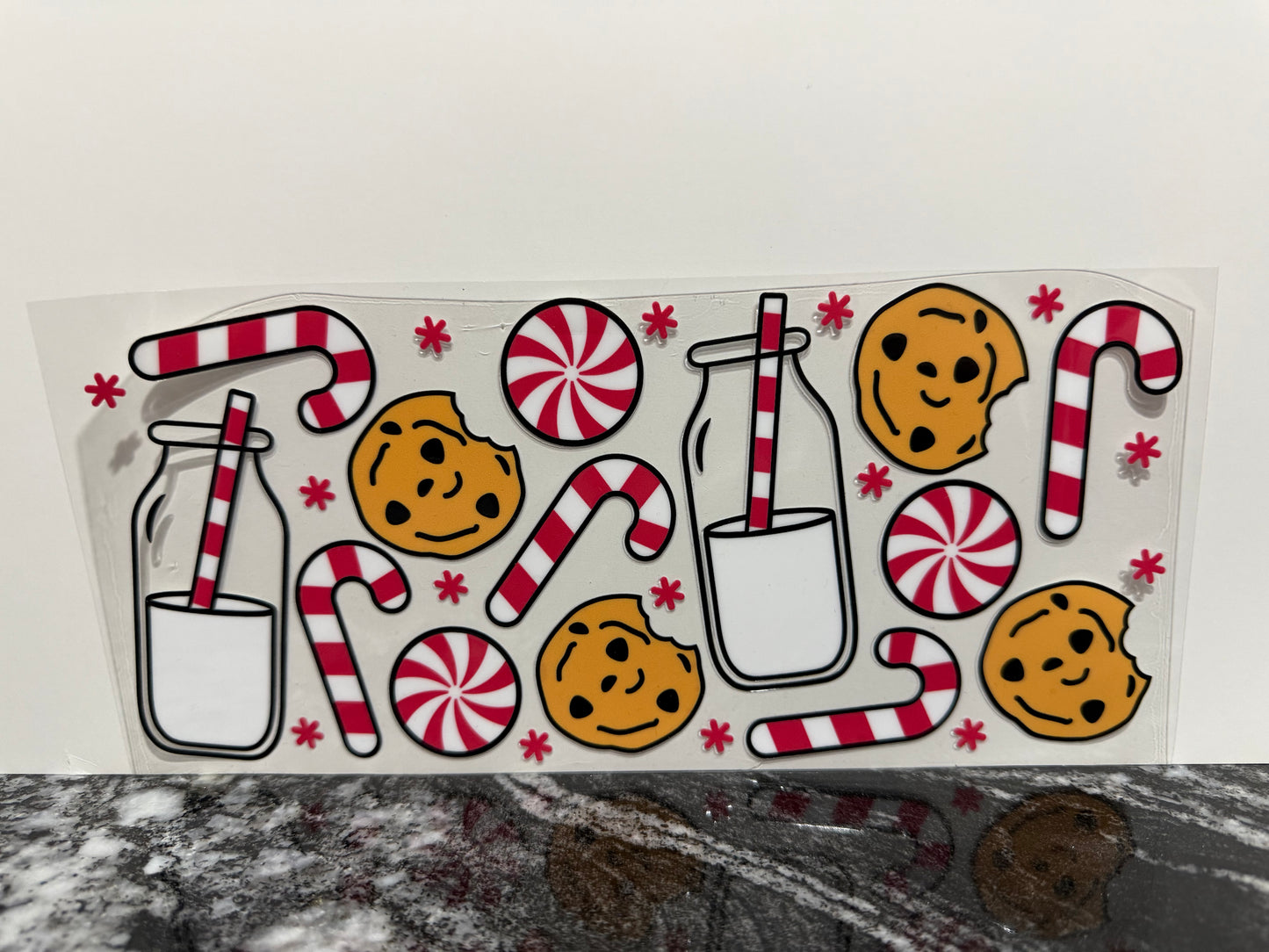 Milk & cookies | 16oz UV DTF wrap