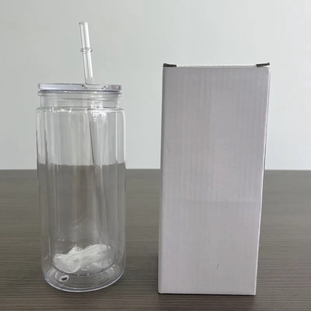 16oz acrylic can snowglobe