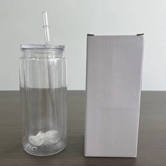16oz acrylic can snowglobe