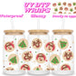 Christmas cookies | UV DTF glass can wrap