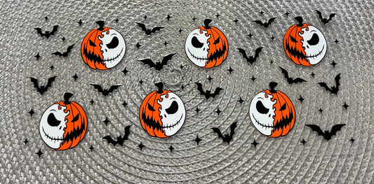 Jack pumpkins | UV DTF 16oz glass can wrap