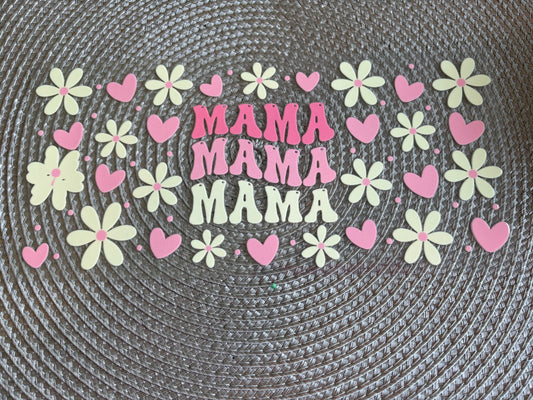 Mama | UV DTF 16oz glass can wrap