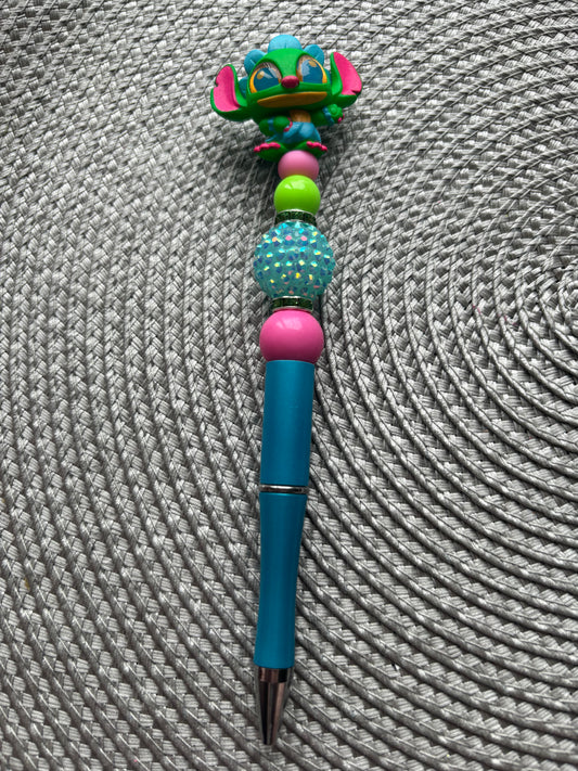 Neon version blue alien pen