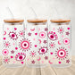 Pink evil eye | 20oz libbey glass can