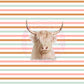 Highland cow | 20oz tumbler wrap