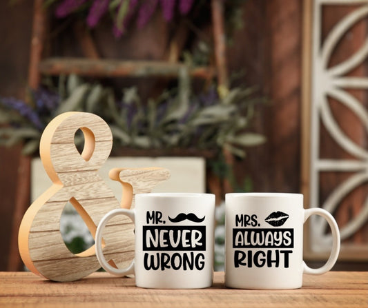 Husband & wife mug set