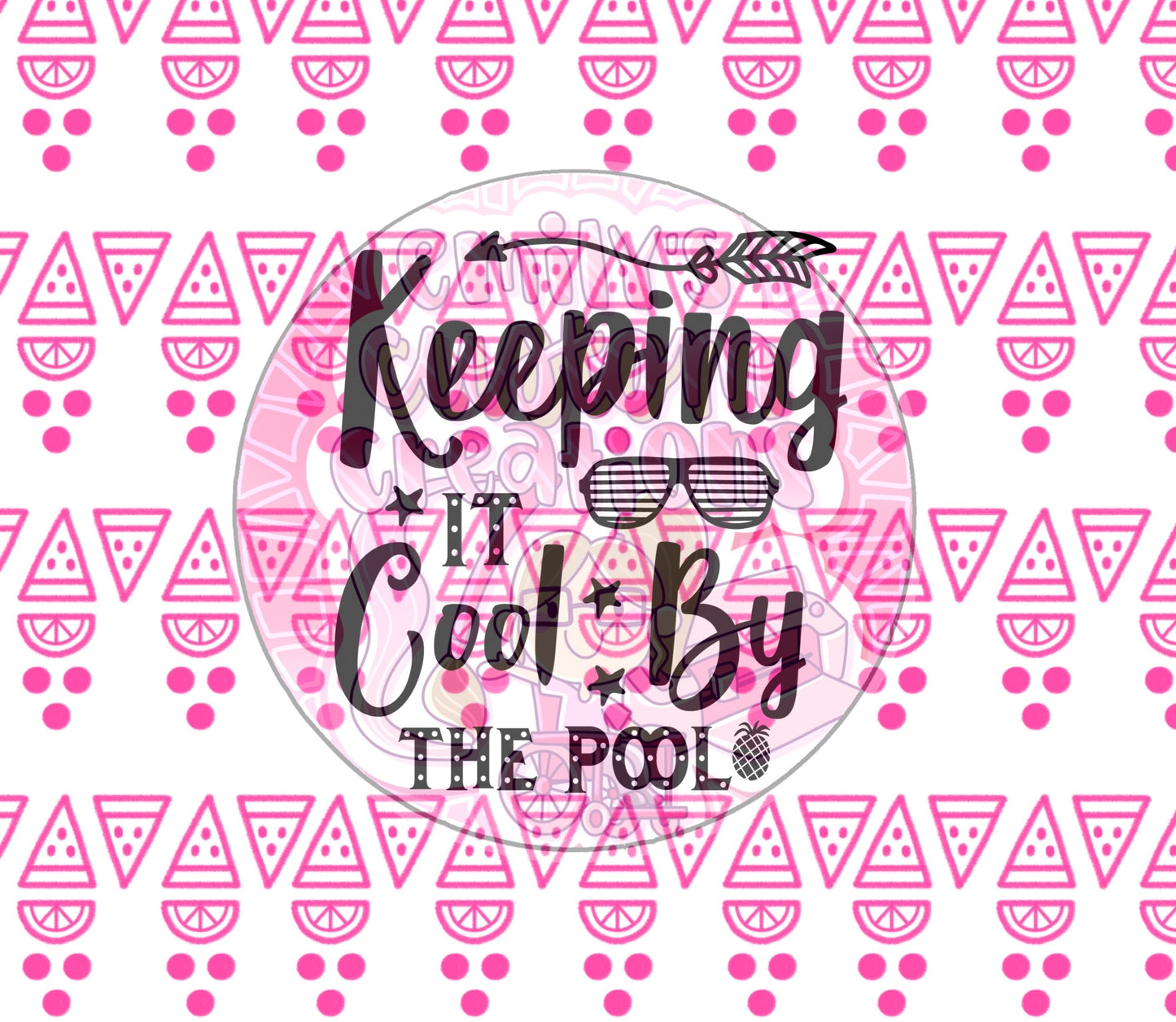 Keeping it cool by the pool | 20oz tumbler wrap
