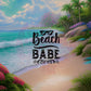 Beach babe | 20oz tumbler wrap