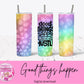 Good things happen to those who hustle | 20oz tumbler wrap