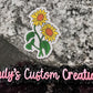 Sunflower sticker