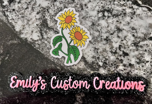 Sunflower sticker