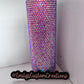 Pink/purple rhinestone tumbler