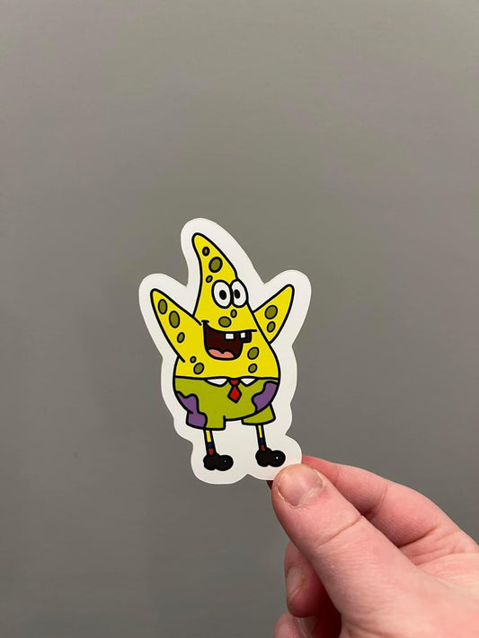 Pat sponge mashup sticker