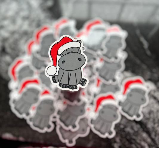 Hippie the hippopotamus sticker